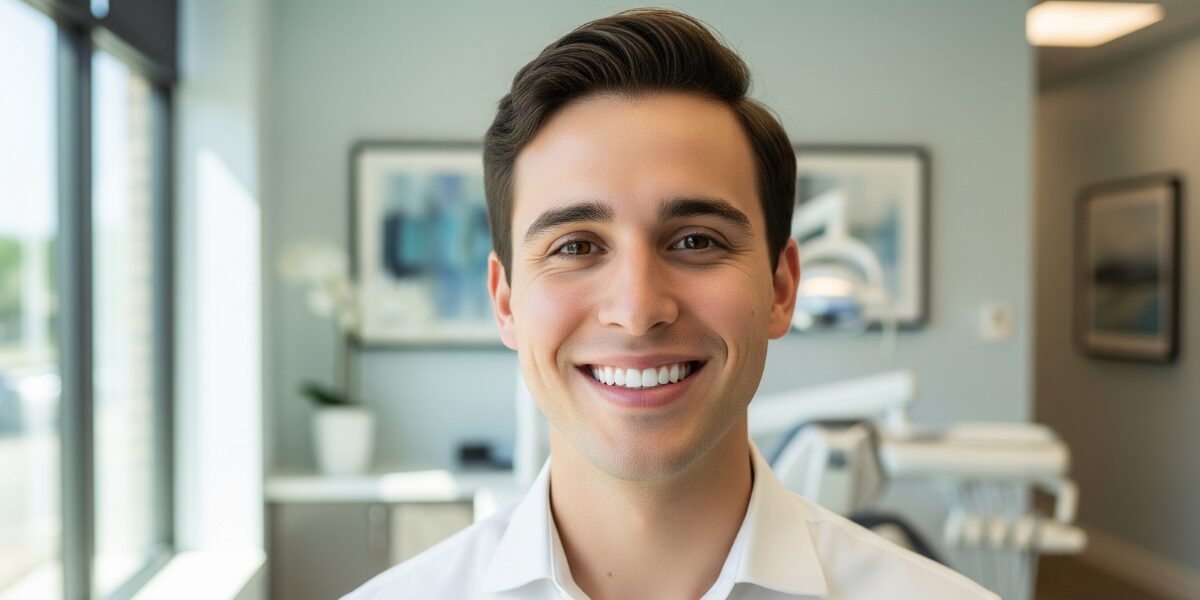 Teeth Whitening Procedures in Alexandria, VA_ 7 Proven Ways to Achieve a Brighter Smile Happy patient after professional teeth whitening in Alexandria VA