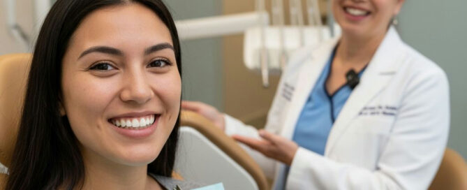 Patient after affordable dental bonding repair in Alexandria VA at Christine L. Mai DDS PC