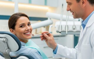 Adult patient smiling after dental bonding repair in Alexandria VA clinic