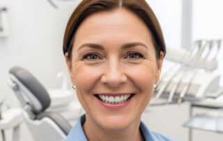 Smiling patient after dental implants surgery at Christine L Mai DDS PC in Woodbridge VA