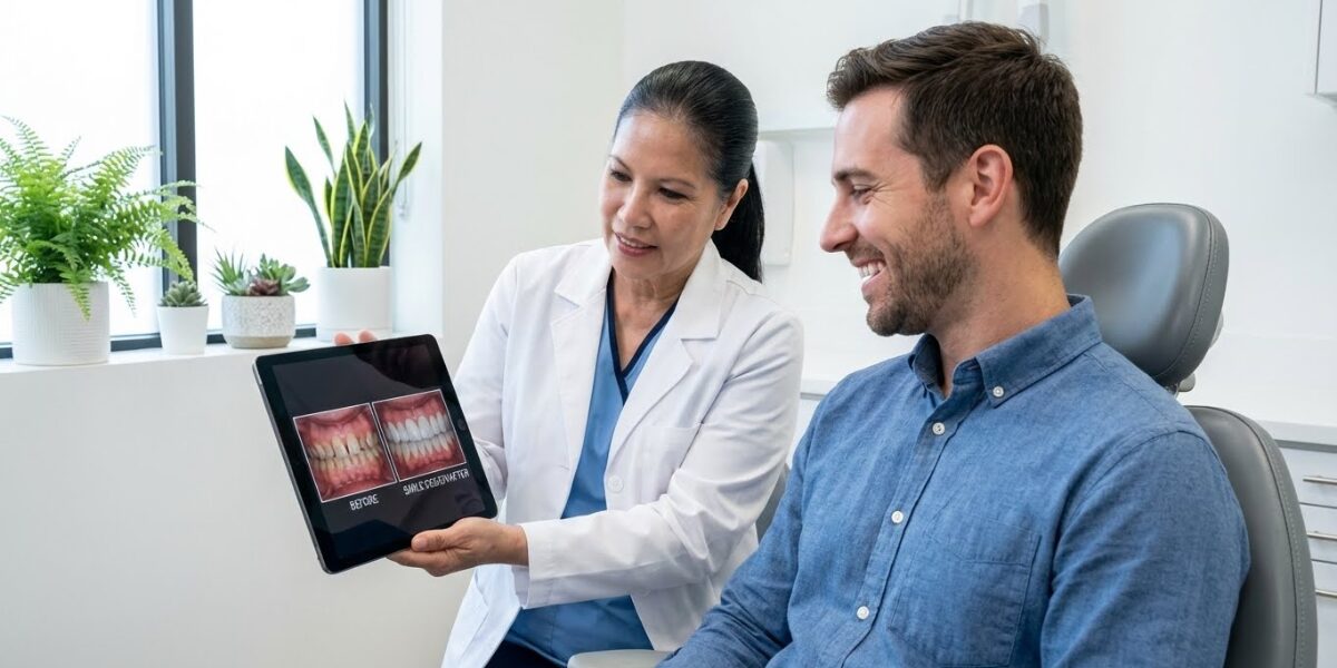 porcelain-veneers-woodbridge-va-hero Woman smiling with porcelain veneers at Woodbridge VA dental office