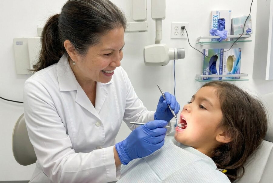 routine dental exam for children Woodbridge VA early cavity check