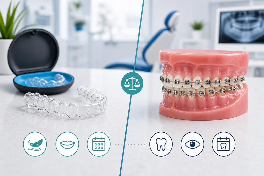 Invisalign vs. Braces for Adults: Which Is Right for You? Invisalign vs. Braces for Adults: Which Is Right for You?